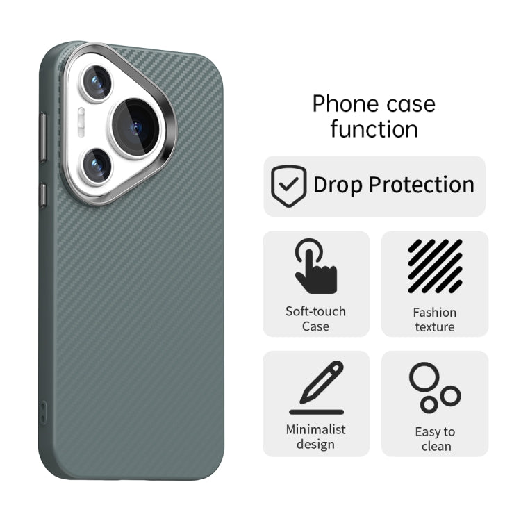 For Huawei Pura 70 Pro Carbon Fiber Series IMD Phone Case(Grey) - Huawei Cases by PMC Jewellery | Online Shopping South Africa | PMC Jewellery | Buy Now Pay Later Mobicred