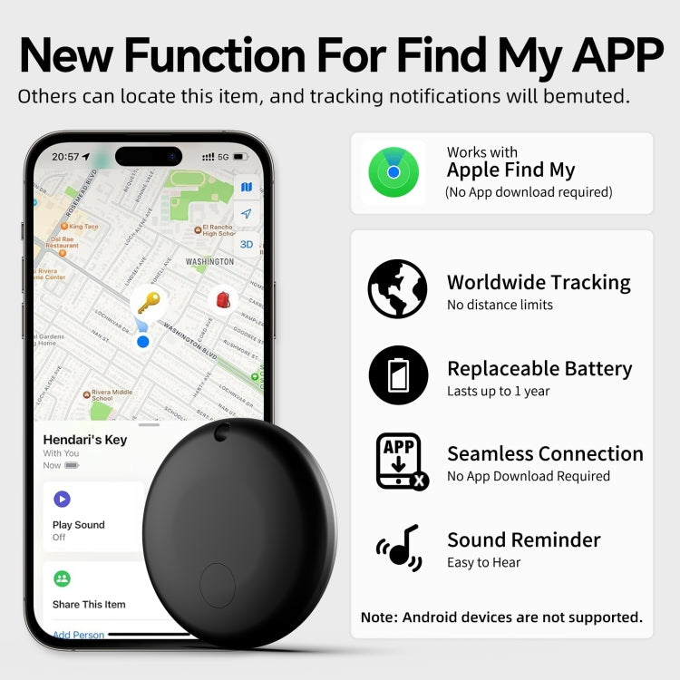F8 Waterproof Global Location Tracker Anti-lost Device(Black) - Personal Tracker by PMC Jewellery | Online Shopping South Africa | PMC Jewellery | Buy Now Pay Later Mobicred