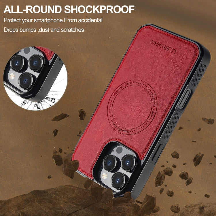 For iPhone 16 Pro Max LC.IMEEKE Magsafe Phone Case(Red) - free shipping - PMC Jewellery - Order now!