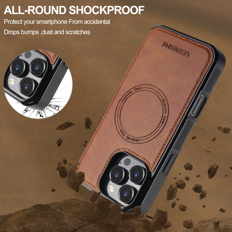 For iPhone 16 Pro Max LC.IMEEKE Magsafe Phone Case(Brown) - iPhone 16 Pro Max Cases by LC.IMEEKE | Online Shopping South Africa | PMC Jewellery | Buy Now Pay Later Mobicred