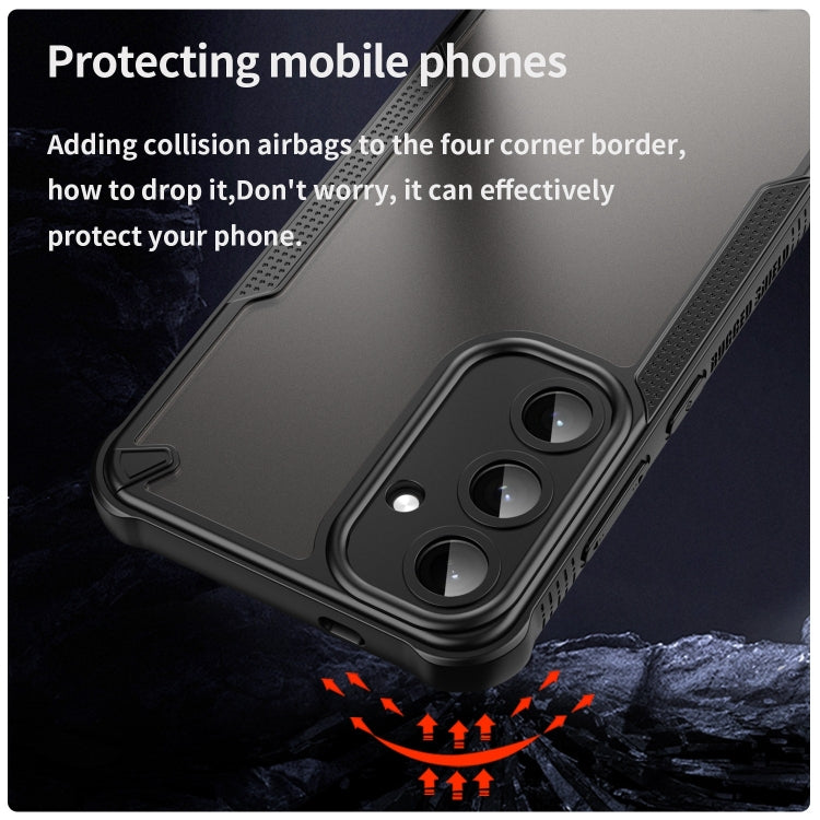 For Samsung Galaxy S25+ 5G Armor Glaze PC Hybrid TPU Phone Case(Black) - free shipping - PMC Jewellery - Order now!