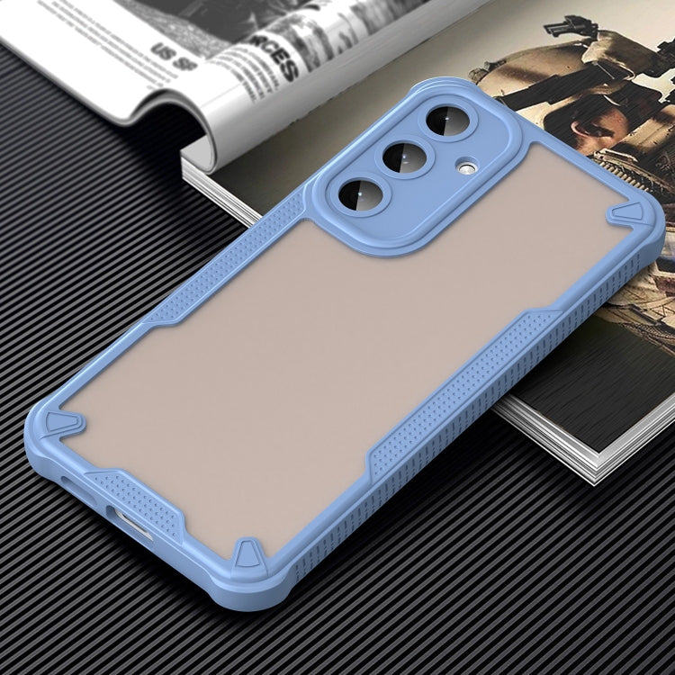 For Samsung Galaxy S25+ 5G Armor Glaze PC Hybrid TPU Phone Case(Blue) - Galaxy S25+ 5G Cases by PMC Jewellery | Online Shopping South Africa | PMC Jewellery | Buy Now Pay Later Mobicred