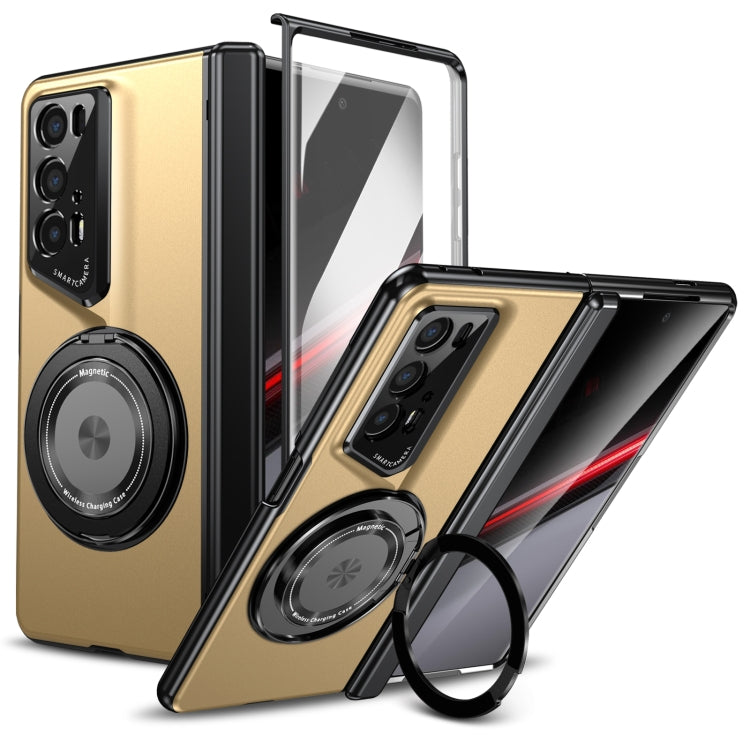 For Honor Magic V2 RSR Porsche Design Gold Medal Rotating Folding Series Ring Holder Phone Case(Gold) - free shipping - PMC TechLife - Order now!