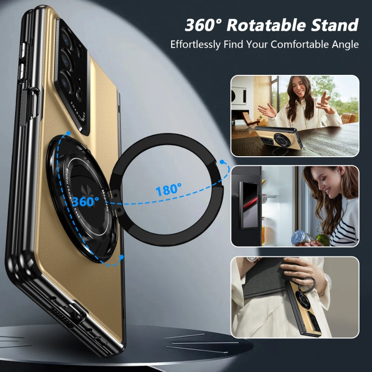 For Honor Magic V2 RSR Porsche Design Gold Medal Rotating Folding Series Ring Holder Phone Case(Gold) - free shipping - PMC TechLife - Order now!