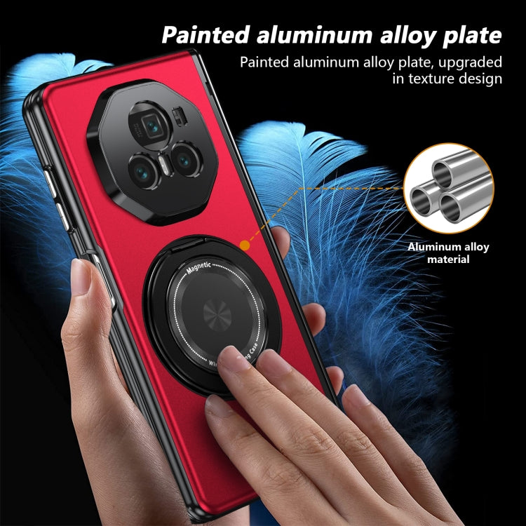 For Honor Magic V3 Gold Medal Rotating Folding Series Ring Holder Phone Case(Red) - free shipping - PMC TechLife - Order now!