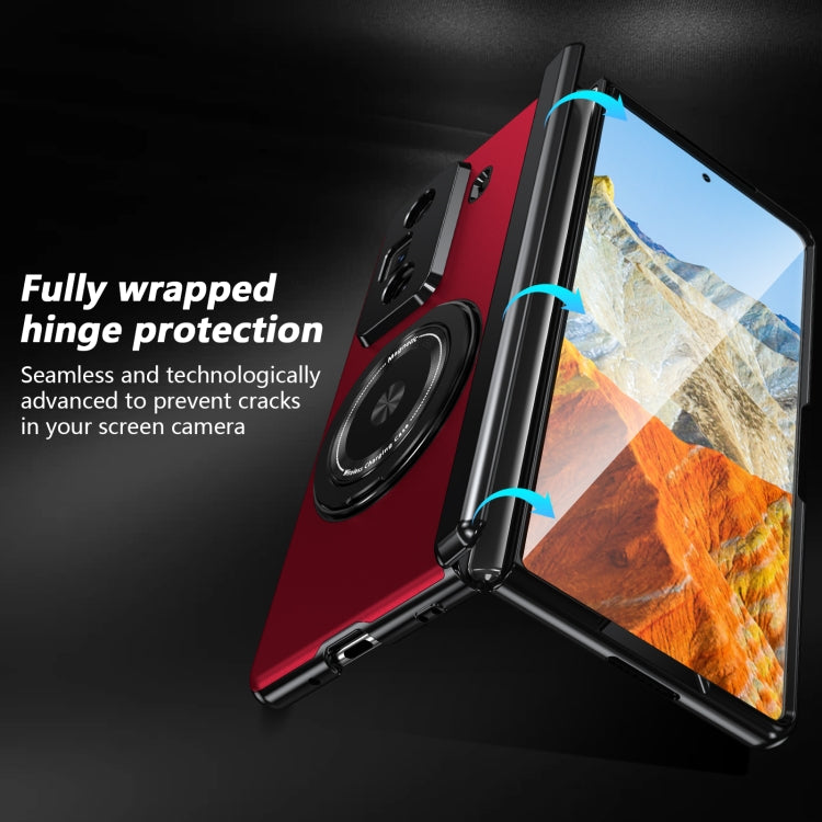 For Honor Magic Vs3 Gold Medal Rotating Folding Series Ring Holder Phone Case(Red) - Honor Cases by PMC TechLife | Online Shopping South Africa | PMC TechLife | Buy Now Pay Later Mobicred