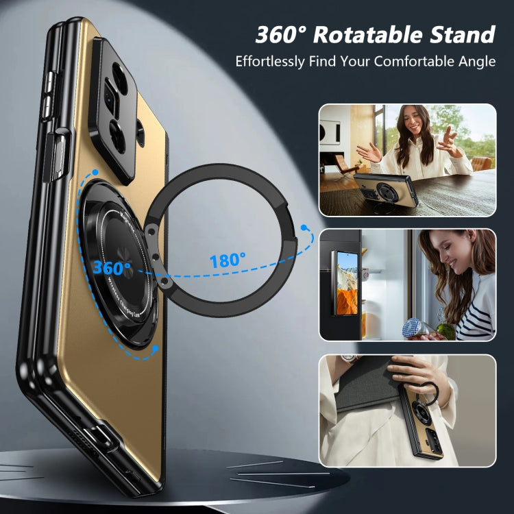 For Honor Magic Vs3 Gold Medal Rotating Folding Series Ring Holder Phone Case(Gold) - Honor Cases by PMC TechLife | Online Shopping South Africa | PMC TechLife | Buy Now Pay Later Mobicred