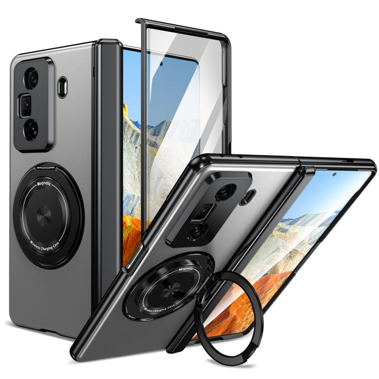 For Honor Magic Vs3 Gold Medal Rotating Folding Series Ring Holder Phone Case(Silver) - free shipping - PMC TechLife - Order now!