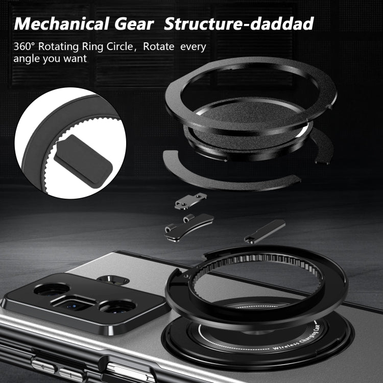 For Honor Magic Vs3 Gold Medal Rotating Folding Series Ring Holder Phone Case(Silver) - free shipping - PMC TechLife - Order now!