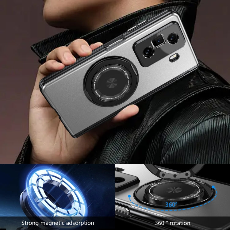 For Honor Magic Vs3 Gold Medal Rotating Folding Series Ring Holder Phone Case(Silver) - free shipping - PMC TechLife - Order now!