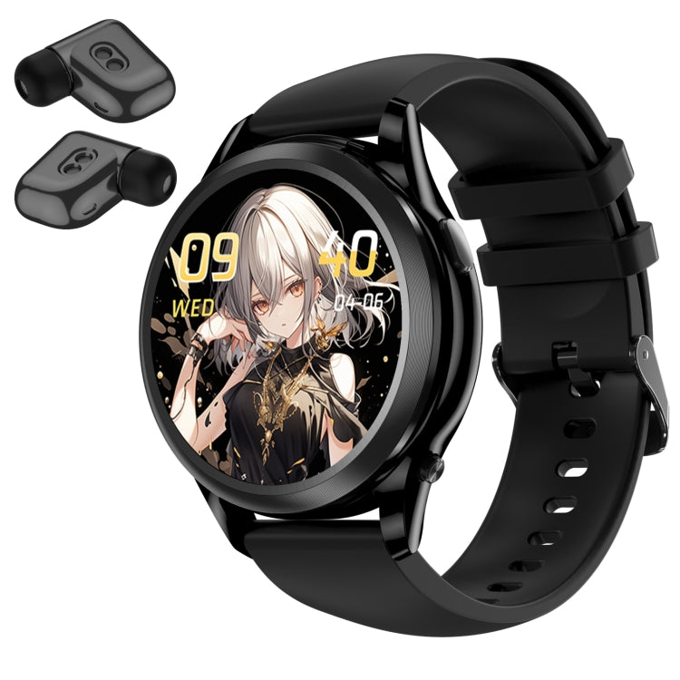X17 mini 1.27 inch IP67 Waterproof 2 in 1 Bluetooth Earphone Smart Watch(Black) - free shipping - PMC TechLife - Order now!