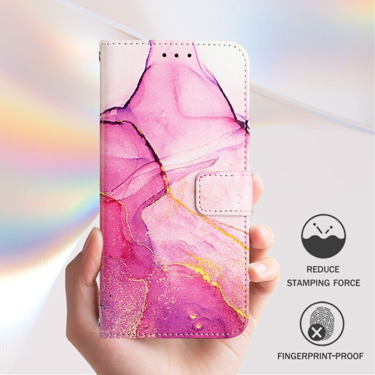 For Doogee N55 Plus PT003 Marble Pattern Flip Leather Phone Case(Pink Purple Gold) - More Brand by PMC TechLife | Online Shopping South Africa | PMC TechLife | Buy Now Pay Later Mobicred
