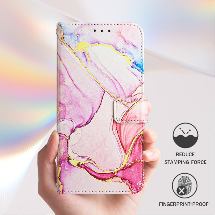 For Doogee N55 Plus PT003 Marble Pattern Flip Leather Phone Case(Rose Gold) - More Brand by PMC TechLife | Online Shopping South Africa | PMC TechLife | Buy Now Pay Later Mobicred