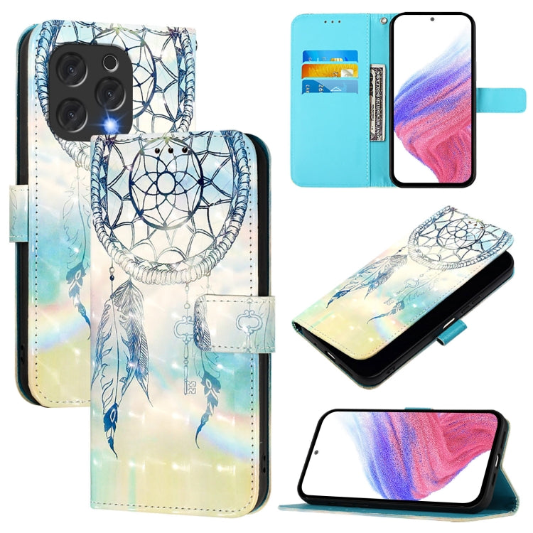 For Doogee N55 Plus 3D Painting Horizontal Flip Leather Phone Case(Dream Wind Chimes) - More Brand by PMC TechLife | Online Shopping South Africa | PMC TechLife | Buy Now Pay Later Mobicred