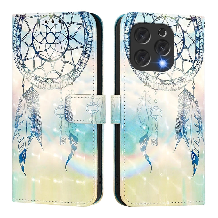 For Doogee N55 Plus 3D Painting Horizontal Flip Leather Phone Case(Dream Wind Chimes) - More Brand by PMC TechLife | Online Shopping South Africa | PMC TechLife | Buy Now Pay Later Mobicred