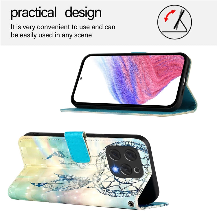For Doogee N55 Plus 3D Painting Horizontal Flip Leather Phone Case(Dream Wind Chimes) - More Brand by PMC TechLife | Online Shopping South Africa | PMC TechLife | Buy Now Pay Later Mobicred
