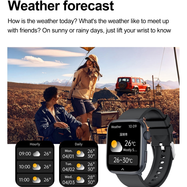 T92 1.81 inch IPS Square Screen Smart Watch, Heart Rate / Blood Oxygen / Blood Pressure(Blue) - Smart Watches by PMC TechLife | Online Shopping South Africa | PMC TechLife | Buy Now Pay Later Mobicred