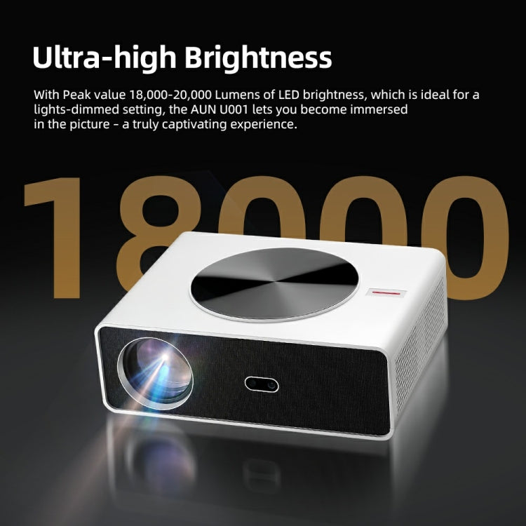 AUN AKEY7 MAX 1920x1080P HD Android LCD Projector EU Plug(White) - LED Projector by AUN | Online Shopping South Africa | PMc TechLife | Buy Now Pay Later Mobicred