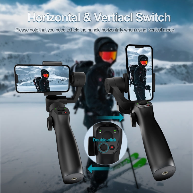 FUNSNAP Capture 2s Smart 3-Axis Handheld Gimbal Phone Live Stabilizer, Combo Version(Black) - free shipping - PMC TechLife - Order now!