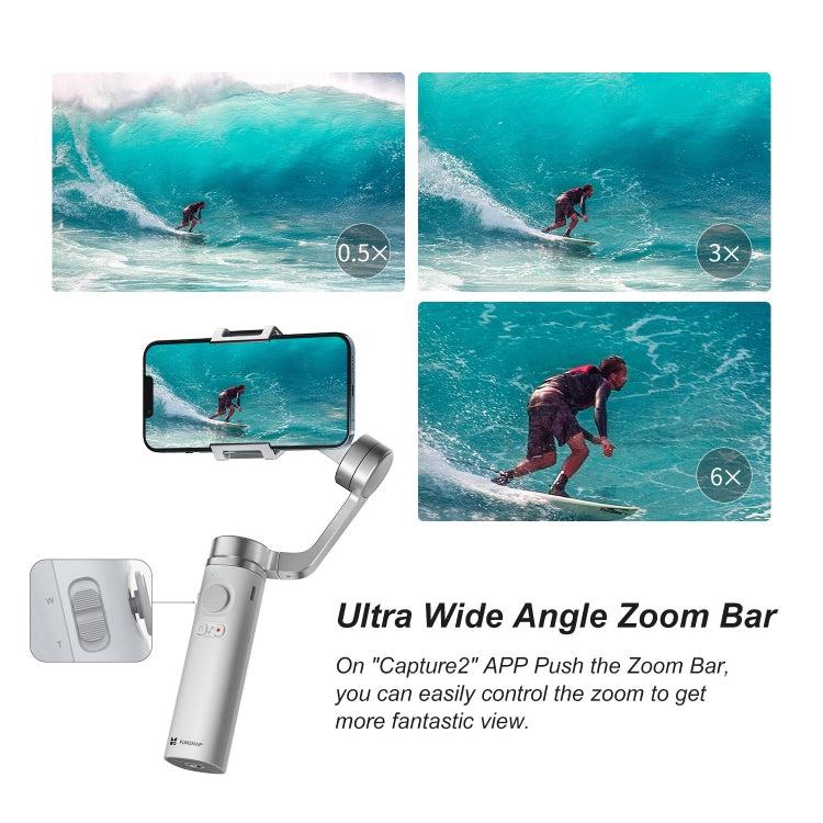 FUNSNAP Capture �� Aluminum Alloy Arm 3-Axis Handheld Phone Gimbal, Basic Version(Grey) - free shipping - PMC TechLife - Order now!