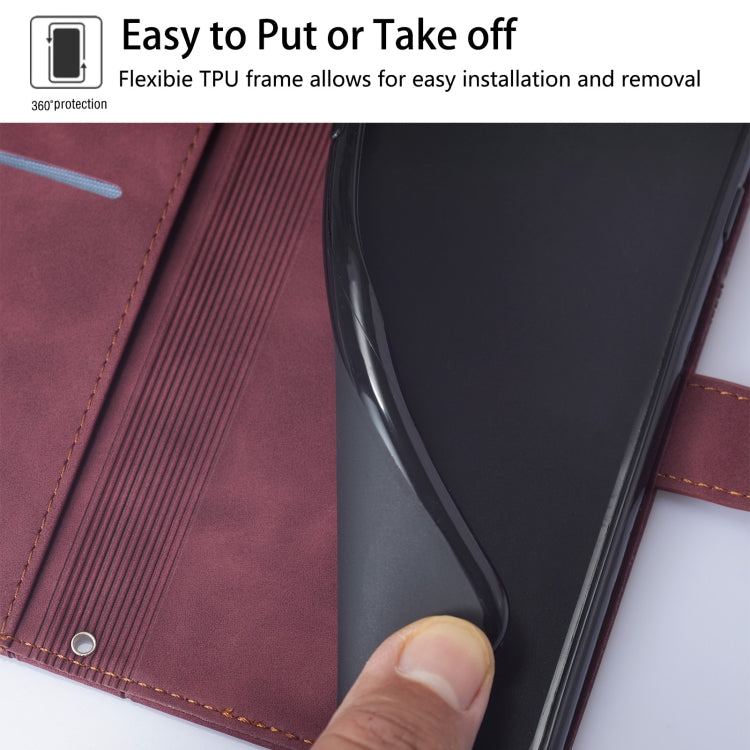 For Doogee N55 Plus Crossbody 3D Embossed Flip Leather Phone Case(Wine Red) - Doogee Cases by PMC TechLife | Online Shopping South Africa | PMC TechLife | Buy Now Pay Later Mobicred