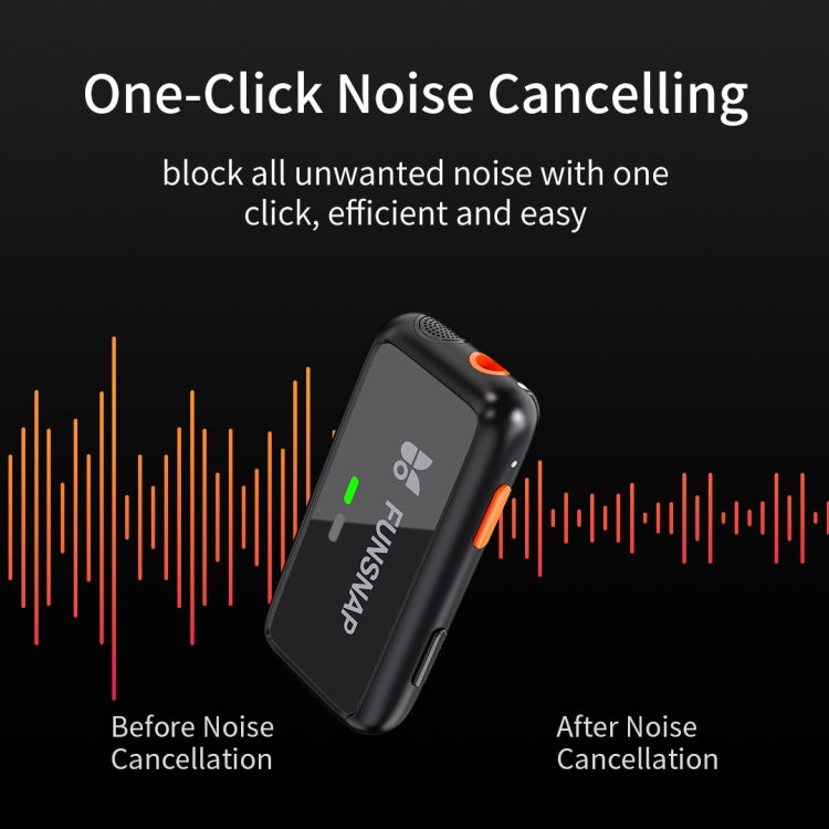 FUNSNAP S6 Lavalier Wireless Microphone, 2 RX + 2 TX with Charging Case - Microphone by FUNSNAP | Online Shopping South Africa | PMC TechLife | Buy Now Pay Later Mobicred