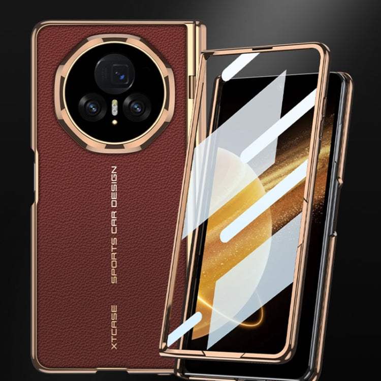 For Honor Magic V3 GKK Integrated Magnetic Fold Hinge Leather Shockproof Phone Case(Black) - free shipping - PMC Jewellery - Order now!