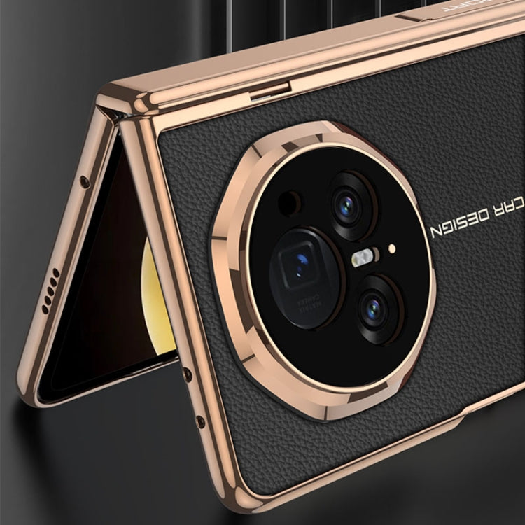 For Honor Magic V3 GKK Integrated Magnetic Fold Hinge Leather Shockproof Phone Case(Black) - free shipping - PMC Jewellery - Order now!