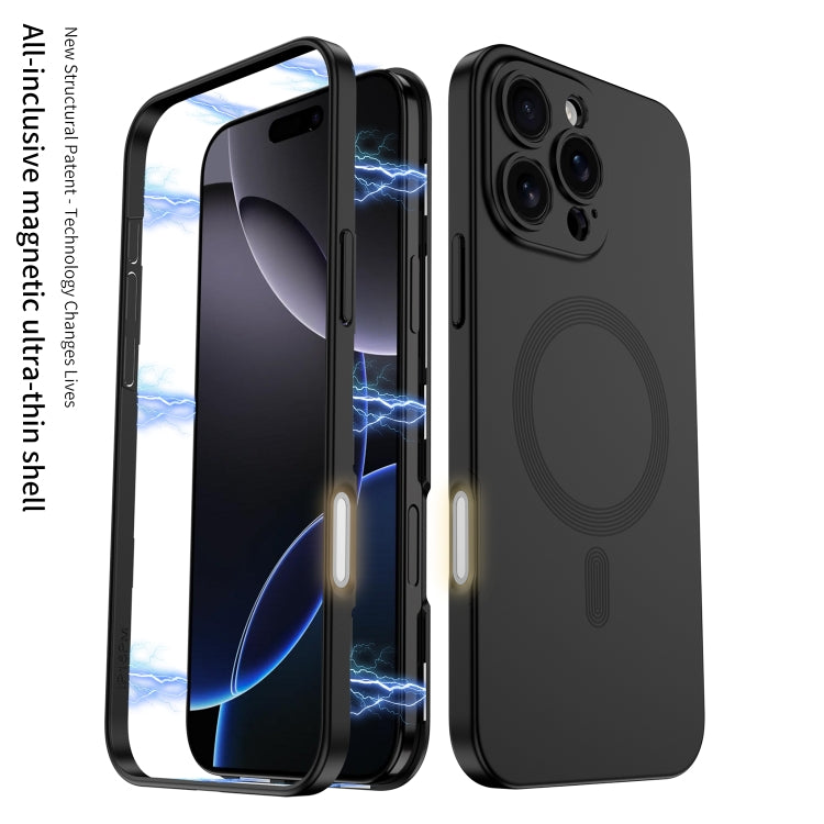 For iPhone 16 GKK MagSafe Full Coverage Phone Case(Mountain Gray) - free shipping - PMC Jewellery - Order now!