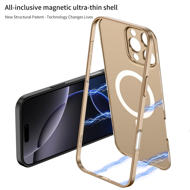 For iPhone 16 GKK MagSafe Full Coverage Phone Case(Mountain Gray) - free shipping - PMC Jewellery - Order now!