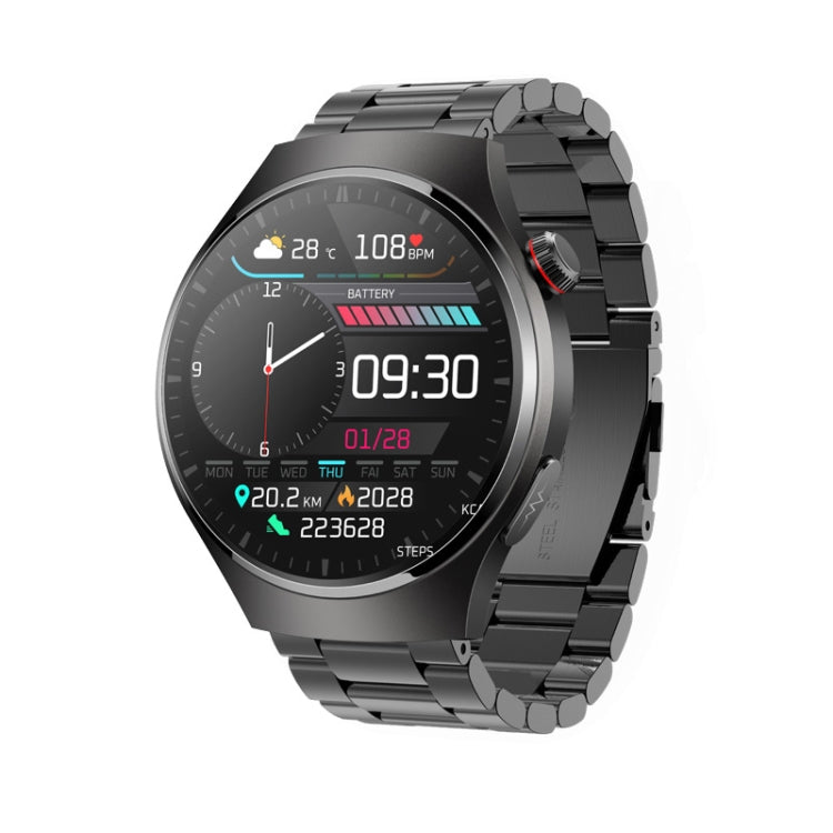 MT200 1.43 inch AMOLED IP67 Steel Band Smart Call Watch, Support ECG(Black) - Smart Watches by PMC TechLife | Online Shopping South Africa | PMC TechLife | Buy Now Pay Later Mobicred
