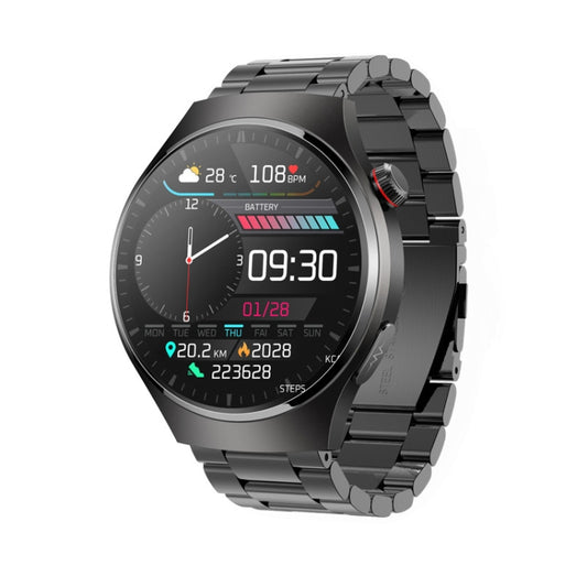 MT200 1.43 inch AMOLED IP67 Steel Band Smart Call Watch, Support ECG(Black) - Smart Watches by PMC Jewellery | Online Shopping South Africa | PMC Jewellery | Buy Now Pay Later Mobicred