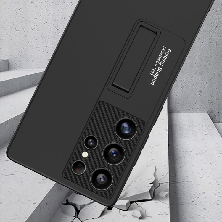 For Samsung Galaxy S25 Ultra 5G GKK Ultra-thin Shockproof Phone Case with Holder / Pen(Titanium Gray) - free shipping - PMC Jewellery - Order now!