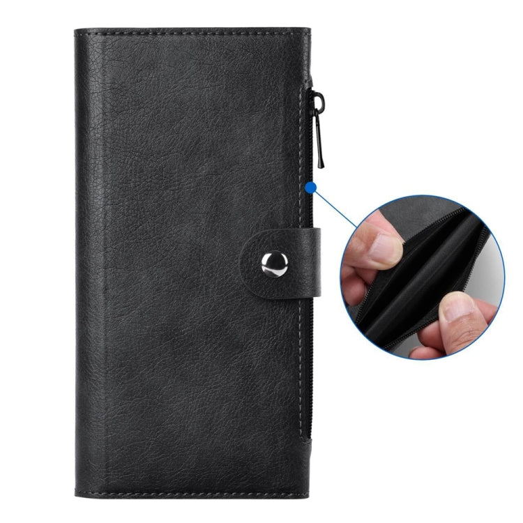 For iPhone 16 Pro Max ViLi GVS-C Series MagSafe Magnetic RFID Leather Flip Phone Case(Black) - iPhone 16 Pro Max Cases by ViLi | Online Shopping South Africa | PMC Jewellery | Buy Now Pay Later Mobicred