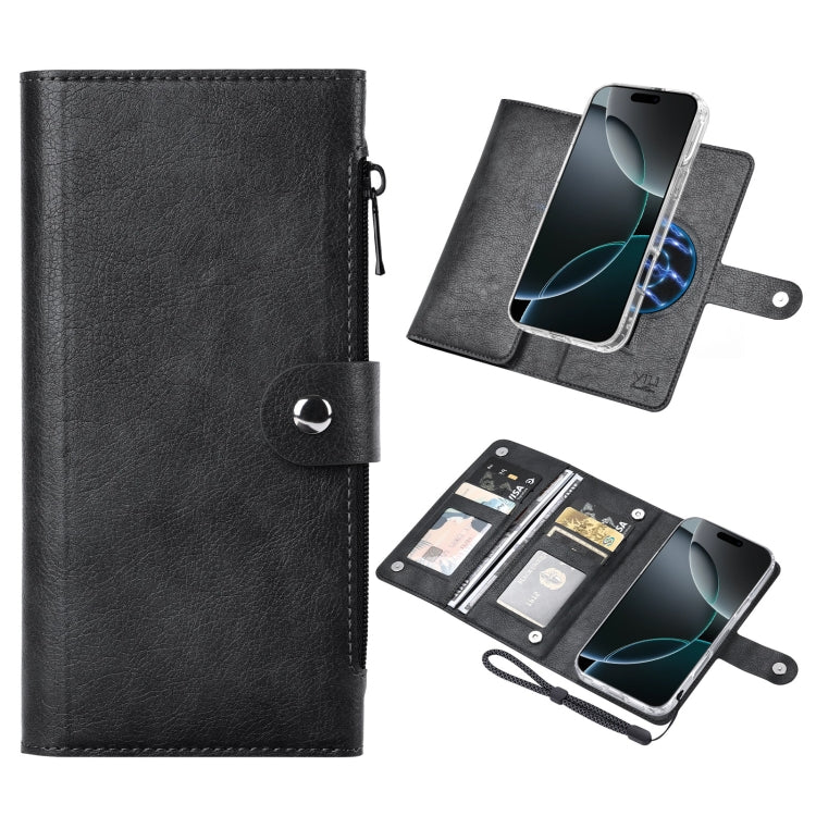 For iPhone 16 Pro ViLi GVS-C Series MagSafe Magnetic RFID Leather Flip Phone Case(Black) - free shipping - PMC Jewellery - Order now!