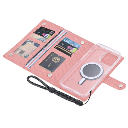 For iPhone 16 Plus ViLi GBS-C Series MagSafe Magnetic RFID Leather Flip Phone Case(Pink) - iPhone 16 Plus Cases by ViLi | Online Shopping South Africa | PMC Jewellery | Buy Now Pay Later Mobicred