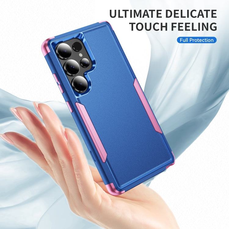 For Samsung Galaxy S25 Ultra 5G TPU + PC Shockproof Protective Phone Case(Royal Blue + Pink) - Galaxy S25 Ultra 5G Cases by PMC Jewellery | Online Shopping South Africa | PMC Jewellery | Buy Now Pay Later Mobicred