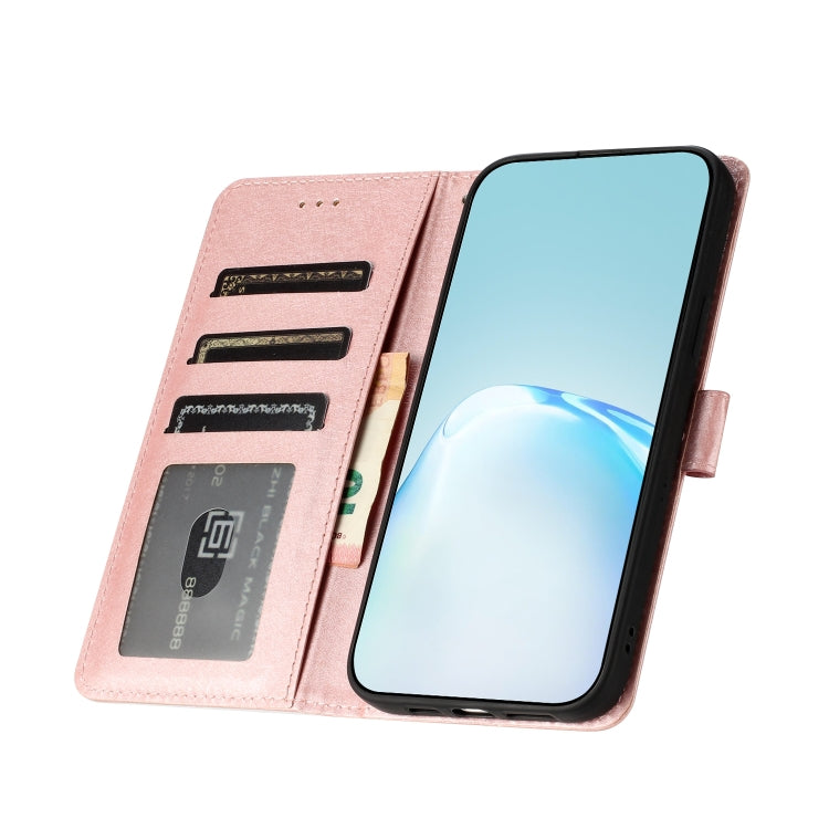 For Samsung Galaxy S25+ 5G Silk Texture Horizontal Flip Leather Phone Case(Rose Gold) - Galaxy S25+ 5G Cases by PMC Jewellery | Online Shopping South Africa | PMC Jewellery | Buy Now Pay Later Mobicred