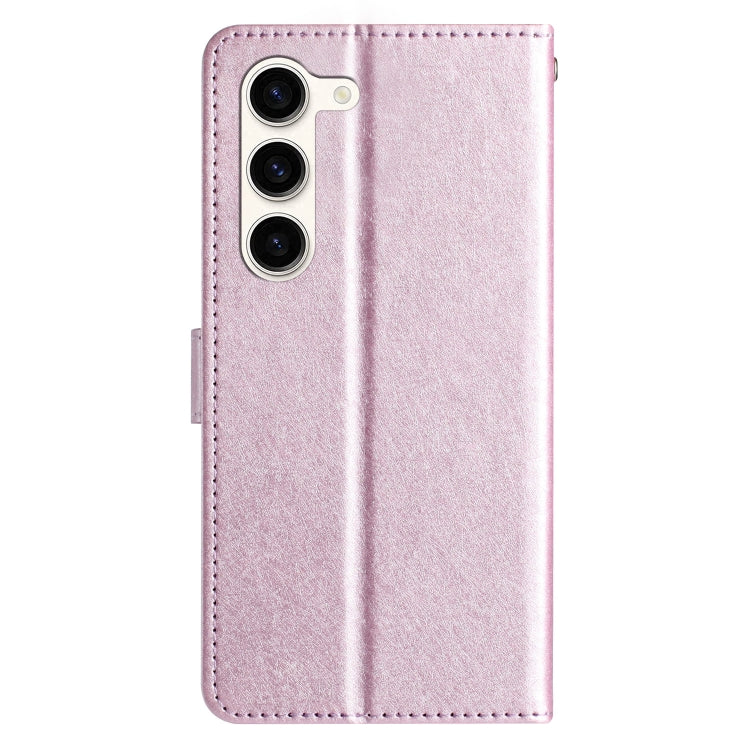 For Samsung Galaxy S25+ 5G Silk Texture Horizontal Flip Leather Phone Case(Rose Pink) - Galaxy S25+ 5G Cases by PMC Jewellery | Online Shopping South Africa | PMC Jewellery | Buy Now Pay Later Mobicred