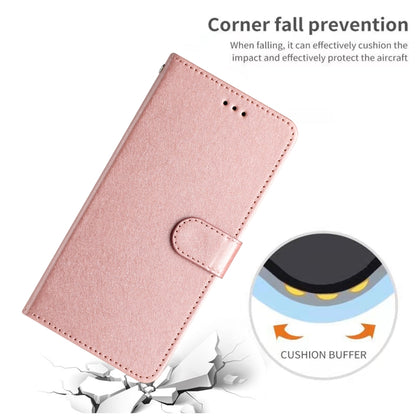 For Samsung Galaxy S25 Ultra 5G Silk Texture Horizontal Flip Leather Phone Case(Rose Gold) - Galaxy S25 Ultra 5G Cases by PMC Jewellery | Online Shopping South Africa | PMC Jewellery | Buy Now Pay Later Mobicred