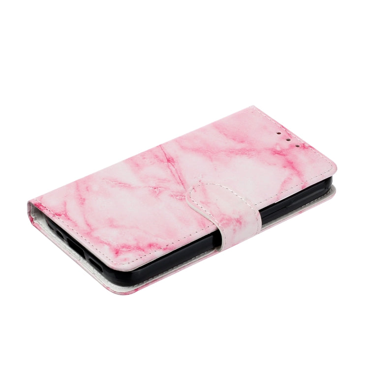 For Samsung Galaxy S25 Ultra 5G Colored Drawing Marble Pattern Leather Phone Case(Pink Marble) - Galaxy S25 Ultra 5G Cases by PMC Jewellery | Online Shopping South Africa | PMC Jewellery | Buy Now Pay Later Mobicred