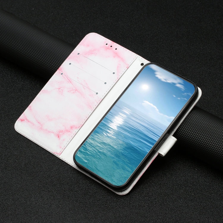 For Samsung Galaxy S25 Ultra 5G Colored Drawing Marble Pattern Leather Phone Case(Pink Marble) - Galaxy S25 Ultra 5G Cases by PMC Jewellery | Online Shopping South Africa | PMC Jewellery | Buy Now Pay Later Mobicred
