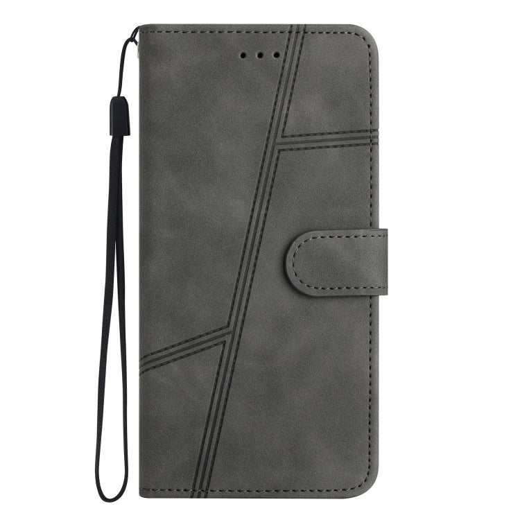 For Samsung Galaxy S25+ 5G Skin-feel Stitching Leather Phone Case(Grey) - free shipping - PMC Jewellery - Order now!
