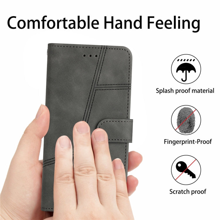 For Samsung Galaxy S25+ 5G Skin-feel Stitching Leather Phone Case(Grey) - free shipping - PMC Jewellery - Order now!