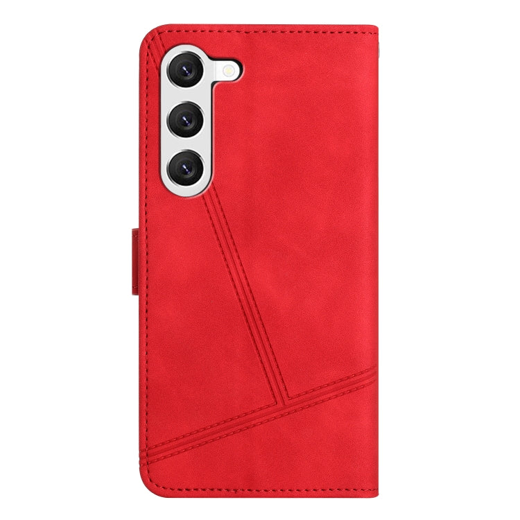 For Samsung Galaxy S25+ 5G Skin-feel Stitching Leather Phone Case(Red) - Galaxy S25+ 5G Cases by PMC Jewellery | Online Shopping South Africa | PMC Jewellery | Buy Now Pay Later Mobicred