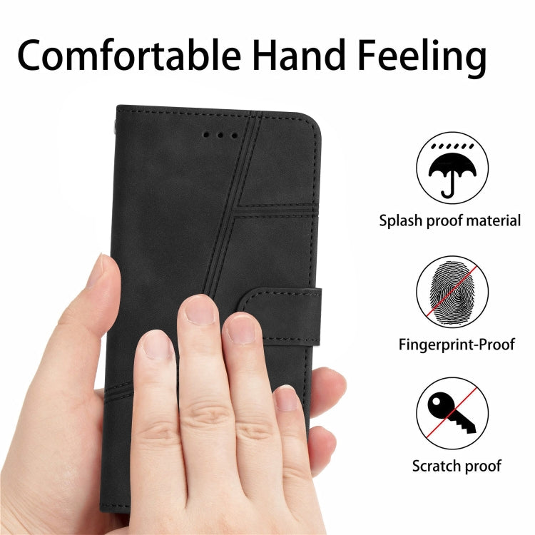 For Samsung Galaxy S25 Ultra 5G Skin-feel Stitching Leather Phone Case(Black) - Galaxy S25 Ultra 5G Cases by PMC Jewellery | Online Shopping South Africa | PMC Jewellery | Buy Now Pay Later Mobicred