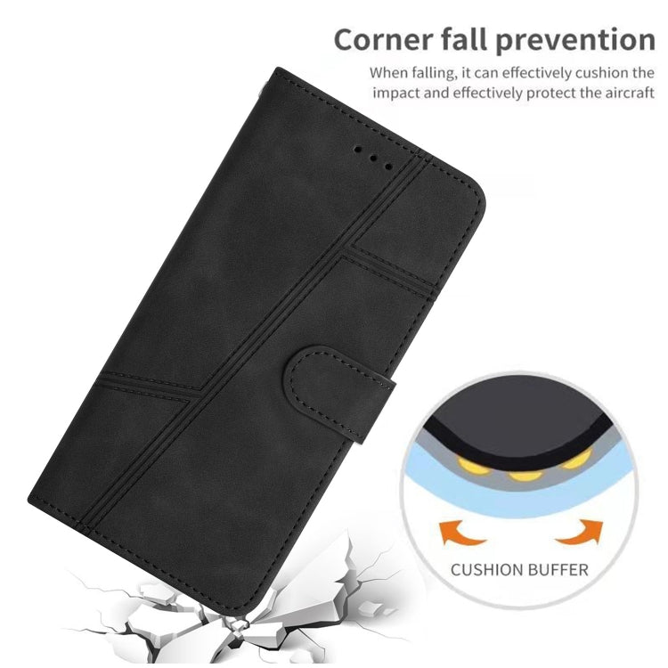 For Samsung Galaxy S25 Ultra 5G Skin-feel Stitching Leather Phone Case(Black) - Galaxy S25 Ultra 5G Cases by PMC Jewellery | Online Shopping South Africa | PMC Jewellery | Buy Now Pay Later Mobicred