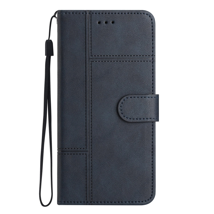For Samsung Galaxy S25 Ultra 5G Cowhide Texture Stitching Leather Phone Case(Dark Blue) - Galaxy S25 Ultra 5G Cases by PMC Jewellery | Online Shopping South Africa | PMC Jewellery | Buy Now Pay Later Mobicred