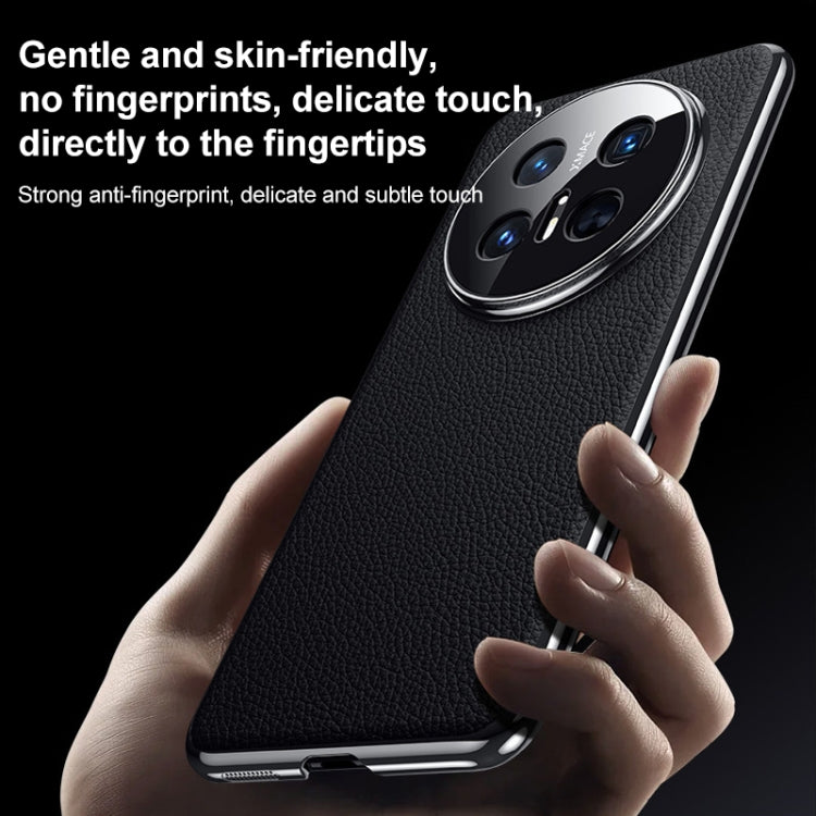 For Huawei Mate 70 RS Ultimate Genuine Leather PC Phone Case(Dark Purple) - Huawei Cases by PMC TechLife | Online Shopping South Africa | PMC TechLife | Buy Now Pay Later Mobicred