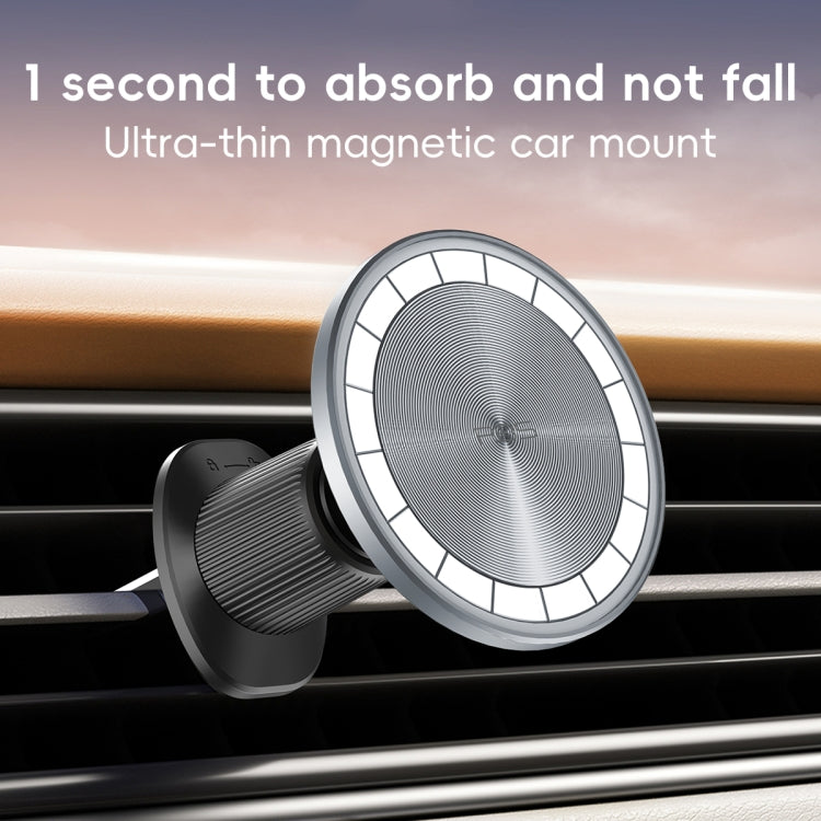 RBS PH19 Ultra-thin Magnetic Car Air Outlet Phone Holder(Pale Blue) - Universal Car Holders by PMC Jewellery | Online Shopping South Africa | PMC Jewellery | Buy Now Pay Later Mobicred